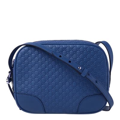 Blue Gucci Microguccissima Crossbody Bag