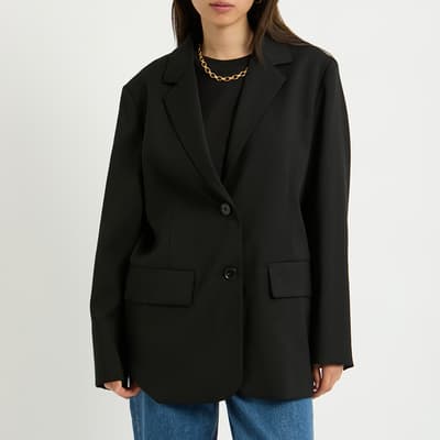 Black Arlon Wool Blazer