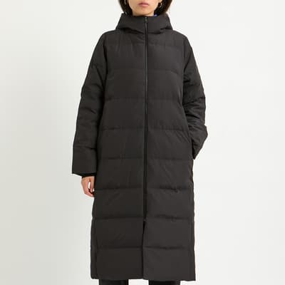 Black Zip Puffer Coat