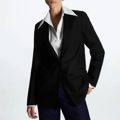 Black Sisyah Wool Blend Blazer