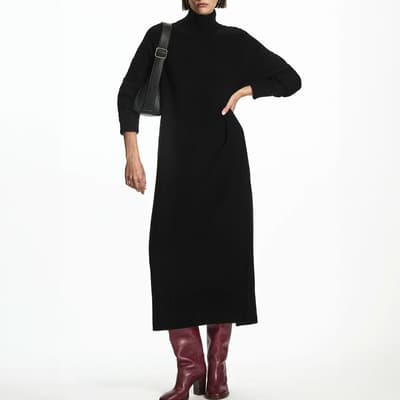 Black Demmi Wool Dress 