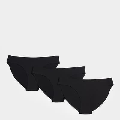 BLack Barely There Pant 3 Pack