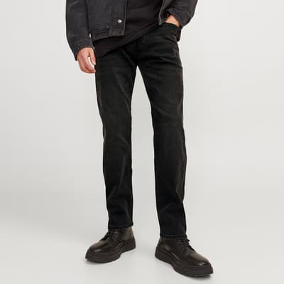 Black Denim Cotton Blend Jeans