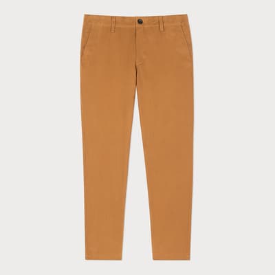 Tan Tapered Fit Trousers