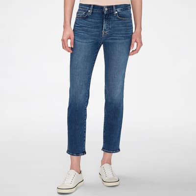 Mid Blue Roxanne Ankle Stretch Jeans