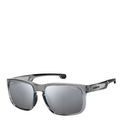 Grey Black Rectangular Sunglasses 57mm