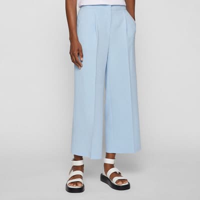 Blue Tayamana Wide Leg Trousers