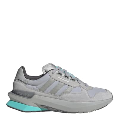 Men's Grey/Silver Adidas Trezoid PT Trainers