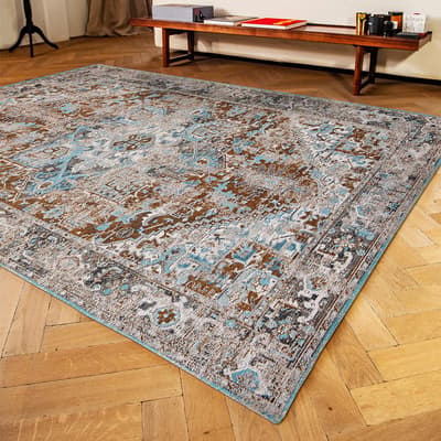 Heriz Gold Azure Rug 140x200cm