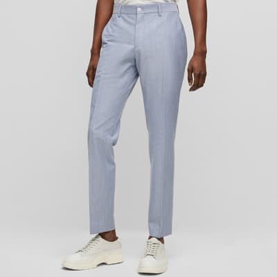 Blue Genius Wool Blend Trousers