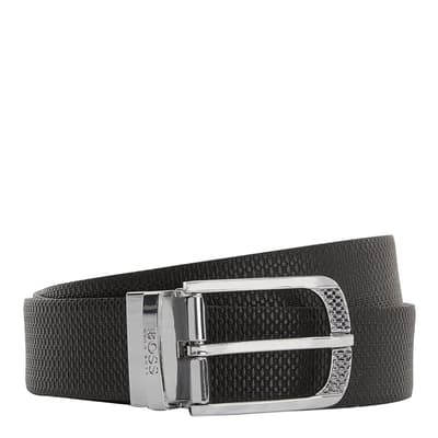 Black Gimarc Textured Leather Belt