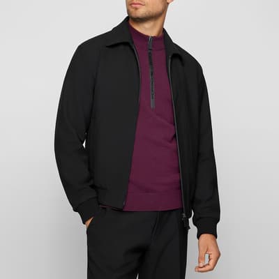 Black Hanry Cotton Blend Jacket