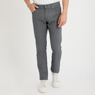 Grey Maine Textured Trousers