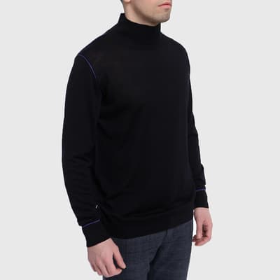 Black Ulsan High Neck Jumper