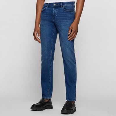 Mid Blue Delaware Slim Stretch Jeans