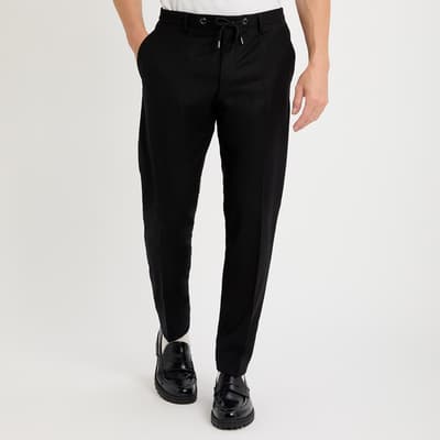 Black Genius Drawstring Trousers