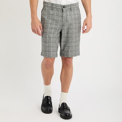 Grey Schino Check Shorts