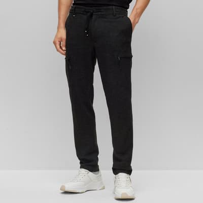 Black Kane Cargo Trousers