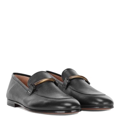 Black Soho Leather Loafers