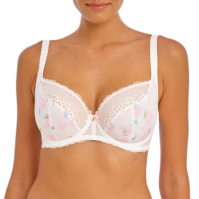 White Daydreaming Plunge Bra