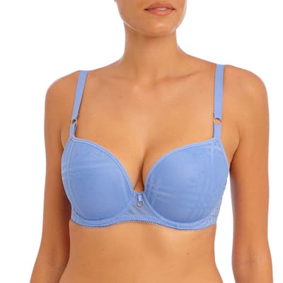 Blue Cornflower Fatale Uw Moulded Plunge T Shirt Bra