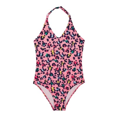 Pink Multi Girls Bonbon One Piece Swimsuit 