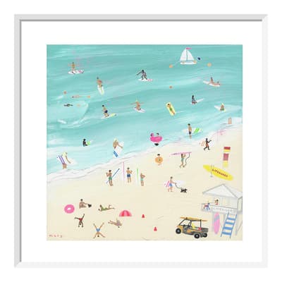 Surf's Up Australia Framed Print, 40cm x 40cm