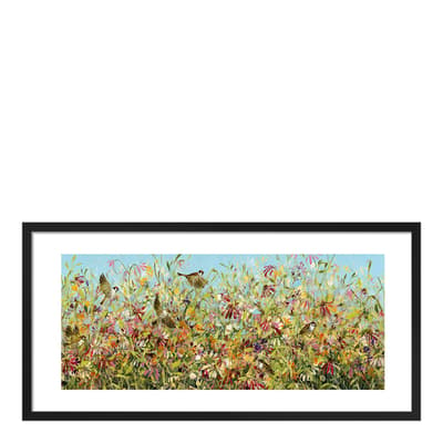 Meadow Sparrows Framed Print, 50cm x 100cm