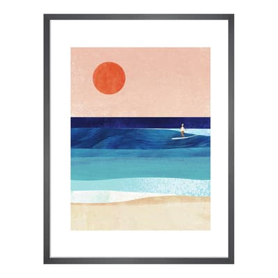 Surf Girl Framed Print, 50cm x 40cm