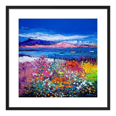 Front Gardens and the Moorings, Iona Framed Print, 50cm x 50cm