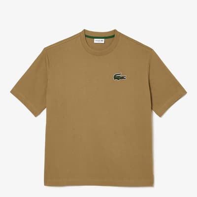 Brown Crew Neck Cotton T-Shirt
