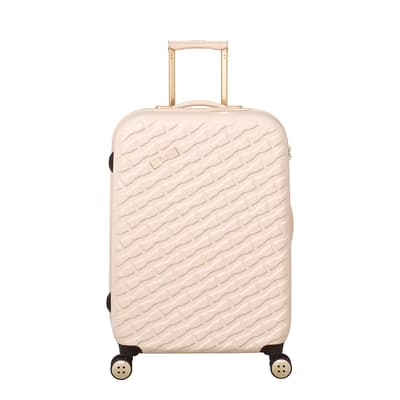 Beige Belle 4 Wheel Medium Suitcase