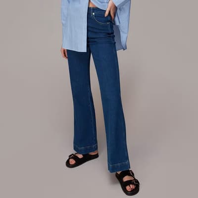 Blue Lucy Stretch Flared Jeans