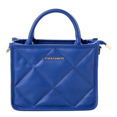 Sax Blue Leather Handbag