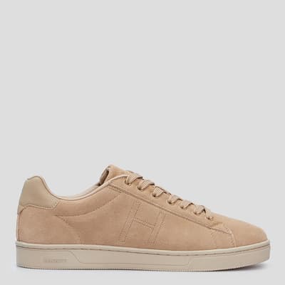 Camel Suede Low Top Trainers