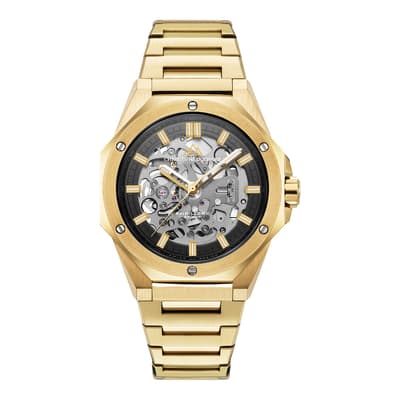 Men's Gold Raidillon Skeleton II Automatic Watch 41mm