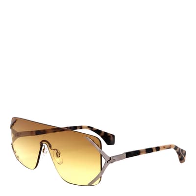 Gold Rectangular Sunglasses