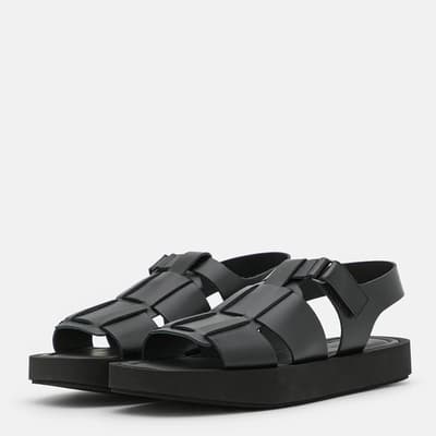 Black Kleva Buckle Sandles