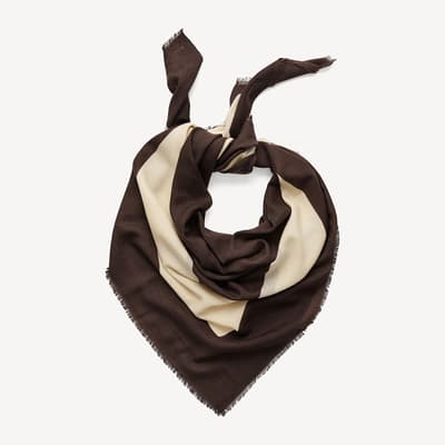 Brown and Black Scarf