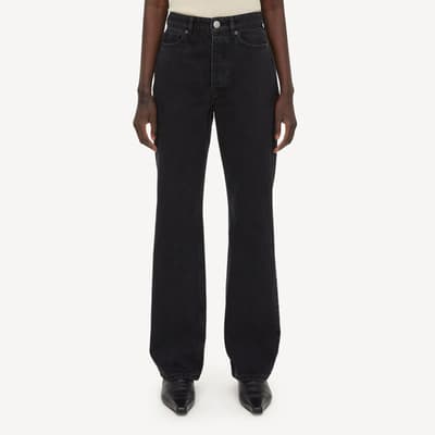 Black Organic Cotton Miliumlo Bootcut Jeans