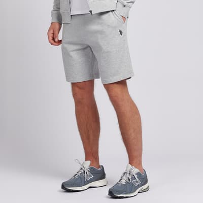 Grey Cotton Sweat Shorts