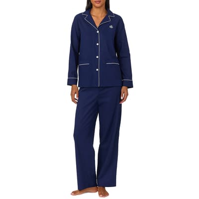 Navy Long Pyjama Set