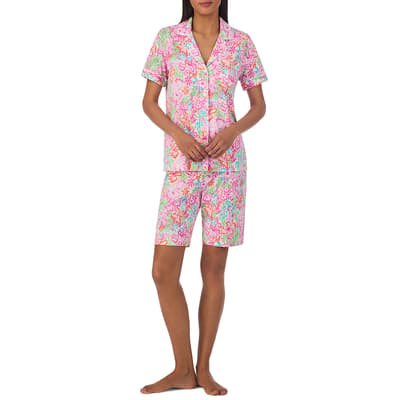 Multi Floral Bermuda Pyjama Set