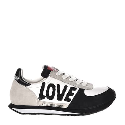 Black/Grey Multi Embroidered Logo Trainers