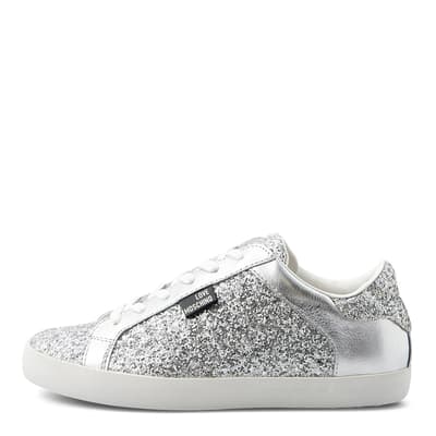 Silver All Over Glitter Trainers