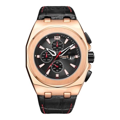 Men's Rose Gold Gamages Of London Voyager Automatic Watch 46mm
