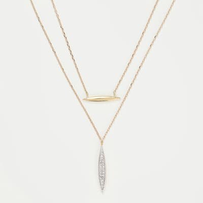 Gold Marcelia Diamond Necklace