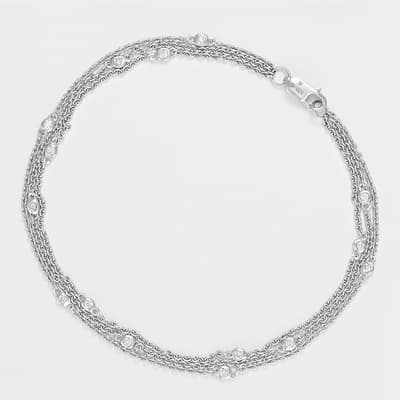 Silver Voie Lactee Diamond Bracelet