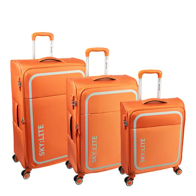 Orange Skyflite Breeze 55/71/81cm Trolley Cases