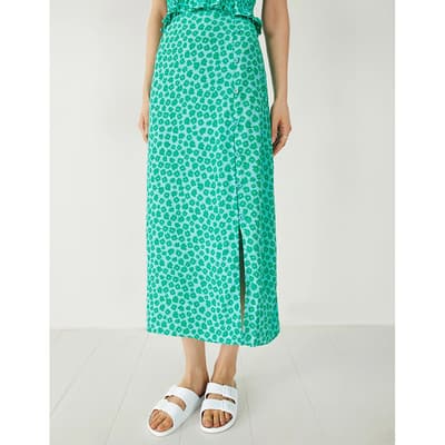 Green Ellie Midi Skirt 